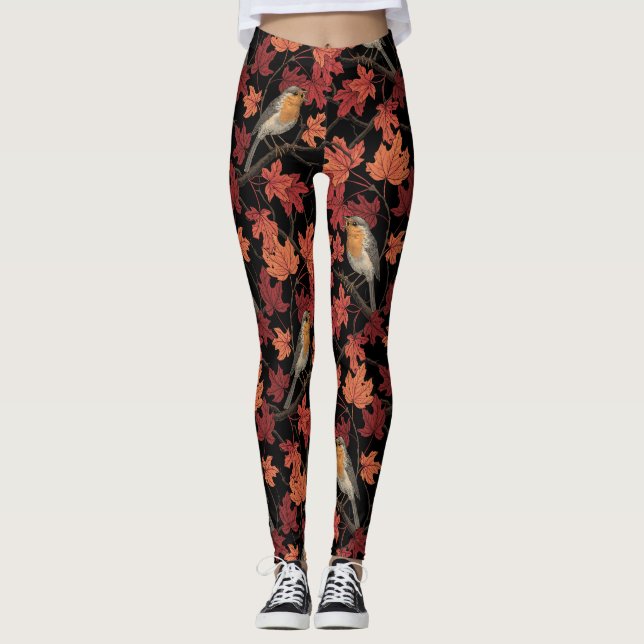 Robins in maple tree leggings (Framsida)