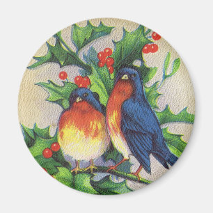 Robins & järnekjul magnet