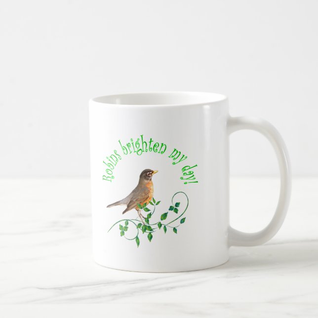 Robins ljusnar min dag kaffemugg (Höger)