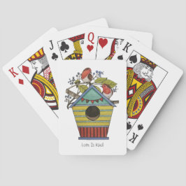 Robins med blåbär och fågel casinokort