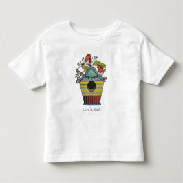 Robins med blåbär och fågel t shirt