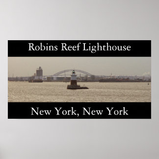 Robins Reef Lighthouse Poster