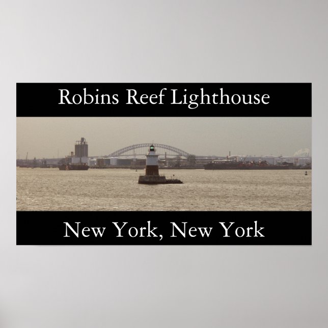 Robins Reef Lighthouse Poster (Framsidan)