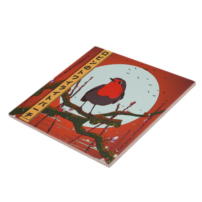 Robin's Twilight Perch Kakelplatta (Sidan)