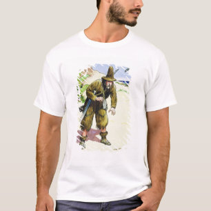 Robinson Crusoe, från "pip in i förflutnan", pub T-shirt