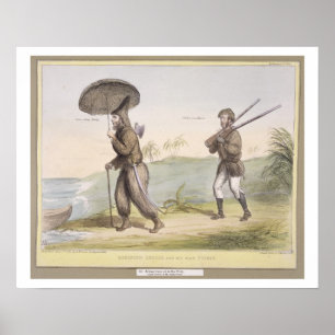 Robinson Crusoe och hans manfredag, (HBEN skissar Poster