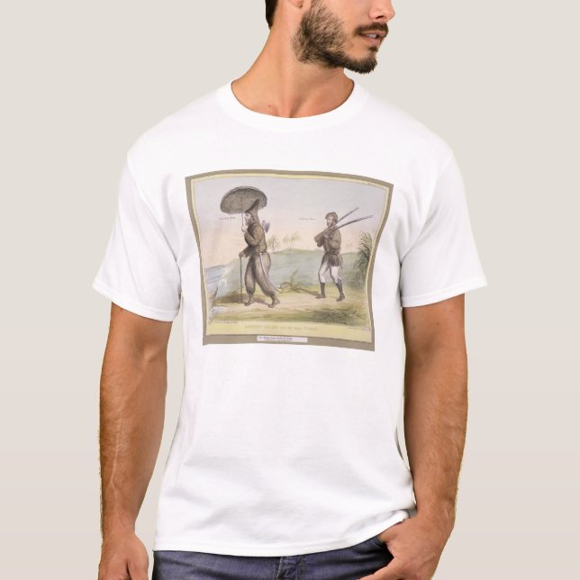 Robinson Crusoe och hans manfredag, (HBEN skissar Tee Shirt (Framsida)