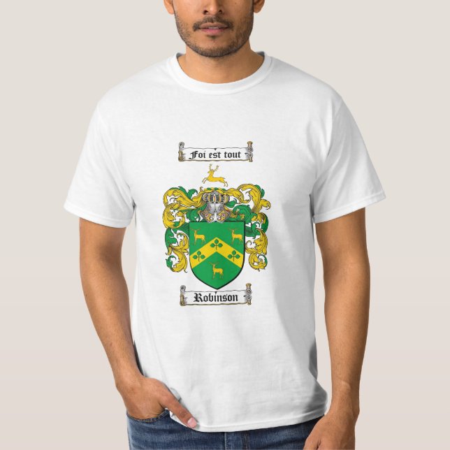 Robinson familjvapensköld - Robinson vapensköld T Shirt (Framsida)