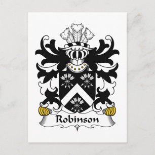 Robinson Family Crest Vykort
