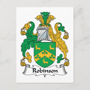 Robinson Family Crest Vykort