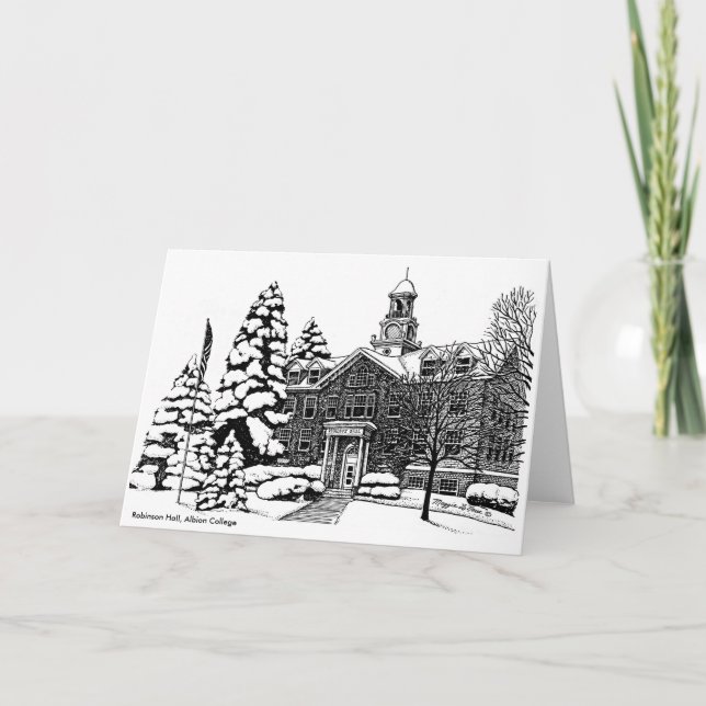 Robinson Hall, Albion högskolanotecard Kort (Framsida)