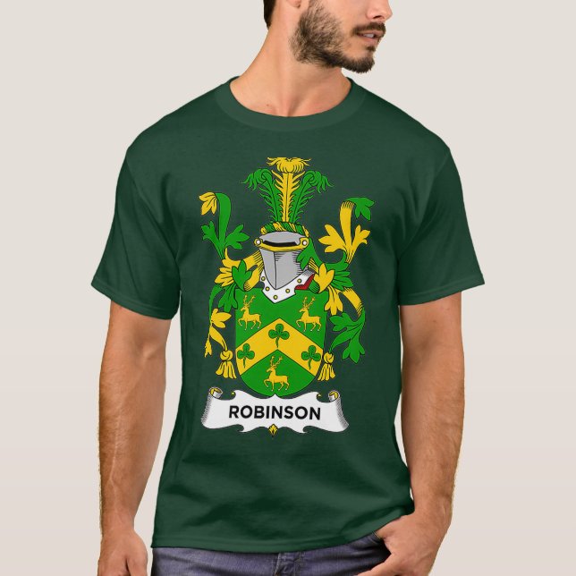 Robinson Jackar om Arm Family Crest T Shirt (Framsida)