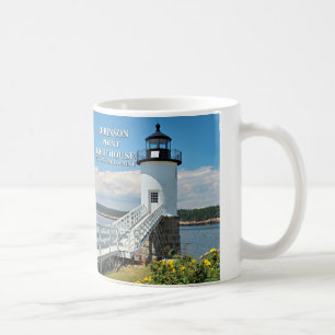Robinson pekar fyren, IsleAu Haut, den Maine Kaffemugg