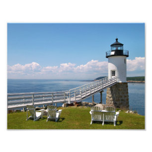 Robinson Point Lighthouse, Isle Au Haut, Maine Fototryck