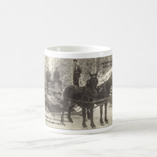 Robinson som loggar muggen kaffemugg
