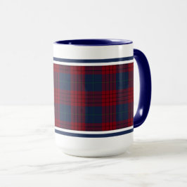 Robinson Tartan Navy Blue and Red Play Mugg