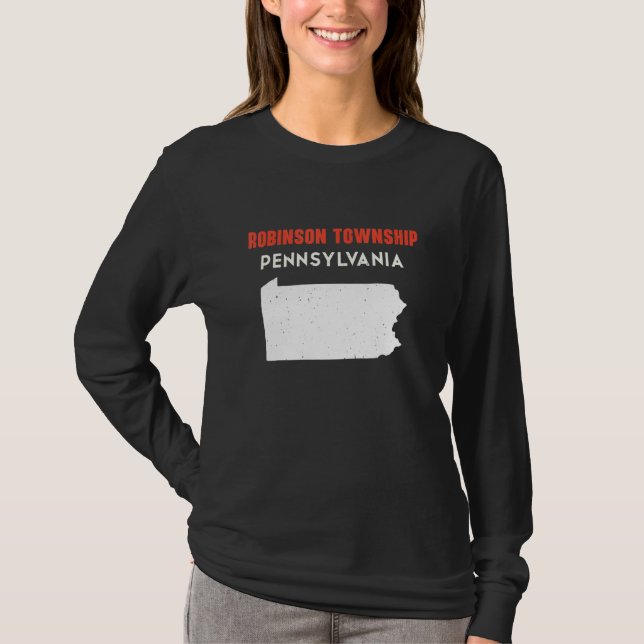 Robinson township Pennsylvania USA State America T T Shirt (Framsida)