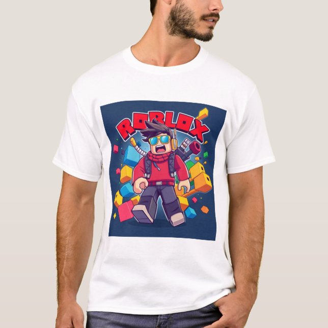 Roblox – Digital World Print T Shirt (Framsida)