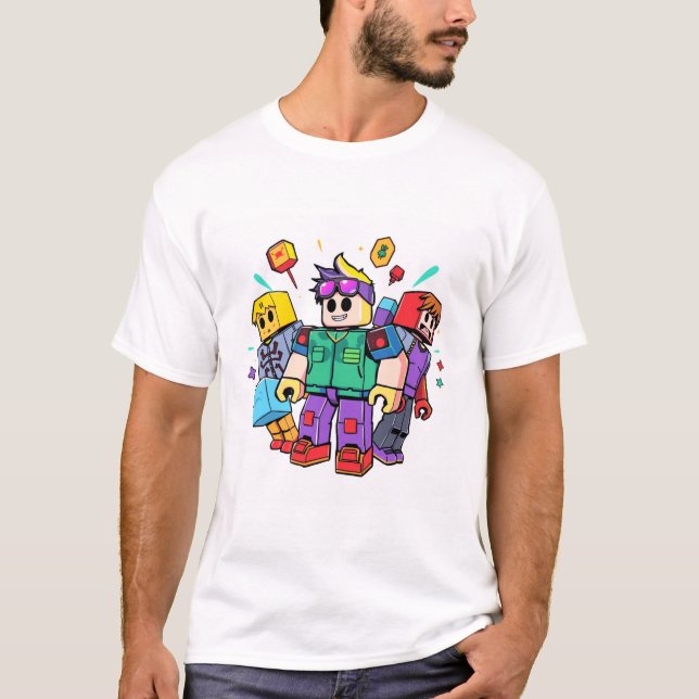  Roblox – Retro Gaming Style T Shirt (Framsida)