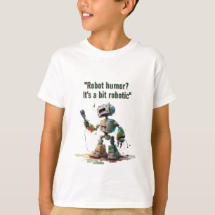 "Robo-Comedy Club" with a robot stand-up comedian T Shirt