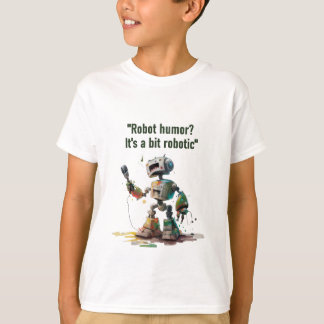 "Robo-Comedy Club" with a robot stand-up comedian  T Shirt