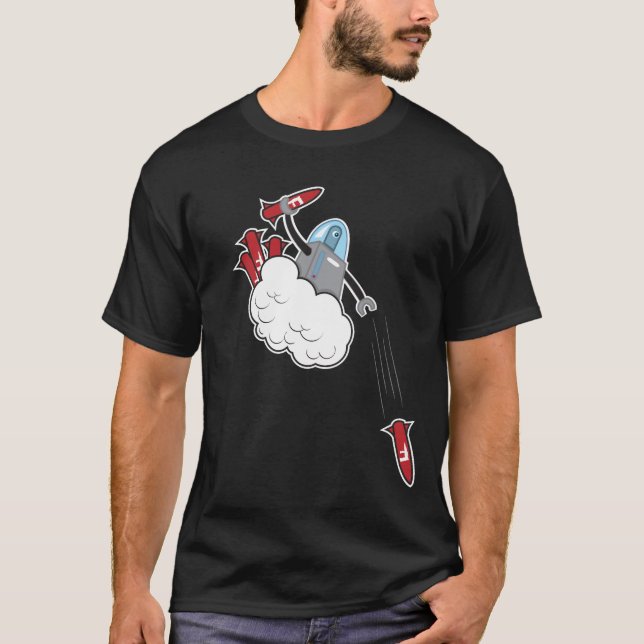 Robo f-bombarderar t-shirt (Framsida)