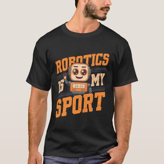 Robo för teknik för artificiell intelligens t shirt (Framsida)