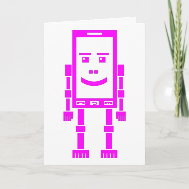 Robo-mobil - Magenta Kort (Framsida)