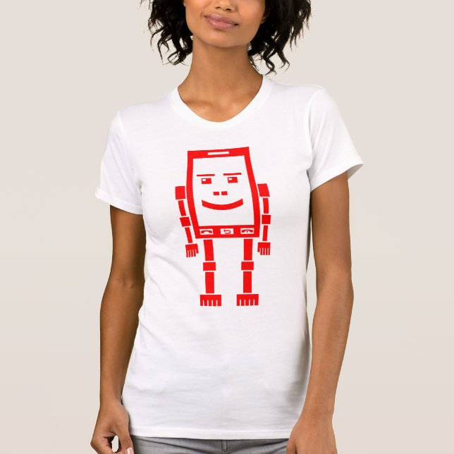 Robo Mobil - röd T-shirt (Framsida)