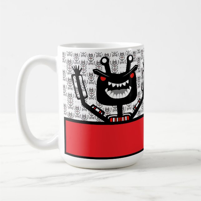 Robo Monster T-Shirt Kaffemugg (Vänster)