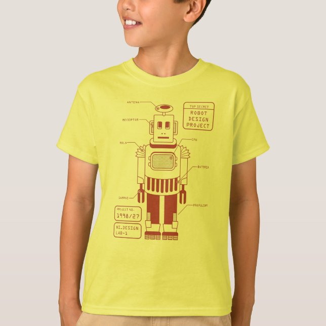 robo tech t-shirt (Framsida)