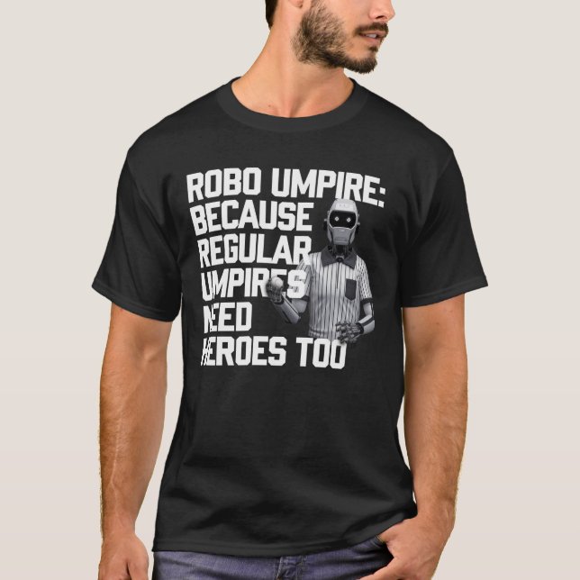 Robo Umpire - Baskebollens framtid T Shirt (Framsida)