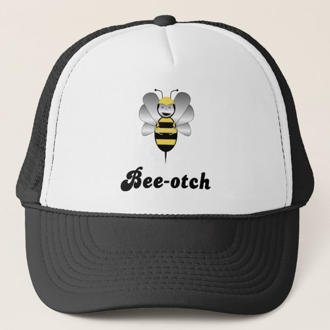 Robobee Humla Bee-otch Hat Truckerkeps (Framsida)