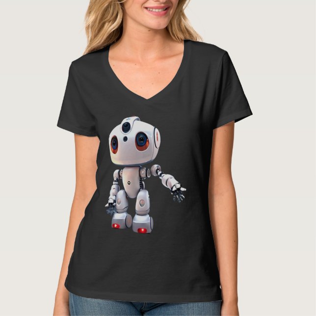 RoboBuddy The intelligent friend T Shirt (Framsida)