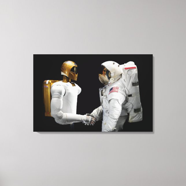 Robonaut 2, en dexterös, human astronaut hel 2 canvastryck (Framsida)