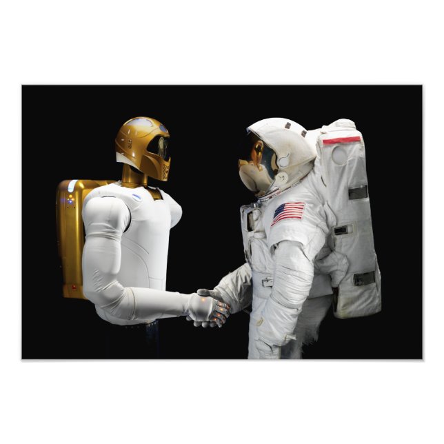 Robonaut 2, en dexterös, human astronaut hel 2 fototryck (Framsidan)