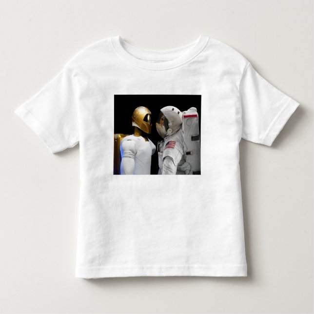 Robonaut 2, en dexterös, human astronaut hel 3 tee (Framsida)