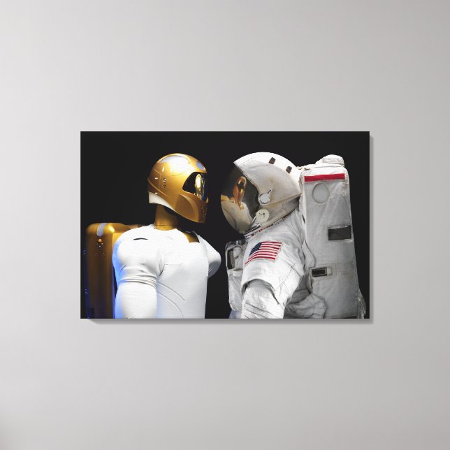 Robonaut 2, en dexterös, human astronaut hel canvastryck (Framsida)
