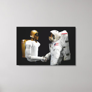 Robonaut 2, ett fingerfärdigt, canvastryck