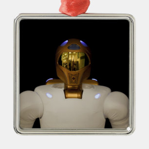 Robonaut 2, ett fingerfärdigt, julgransprydnad metall