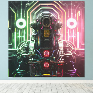 Robot 1-kanvastryck canvastryck