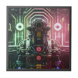 Robot 1, liten keramisk plattor kakelplatta