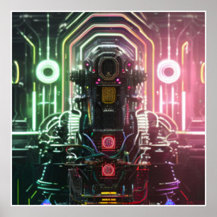 Robot 1-projektionsyta poster