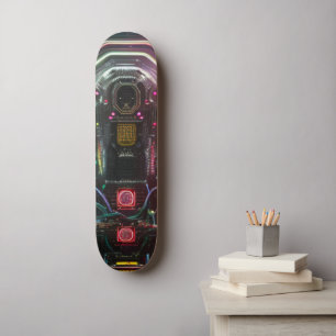 Robot 1-skateboard mini skateboard bräda 18,5 cm