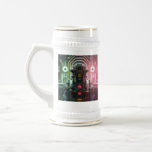 Robot 1 white stein guld trim sejdel