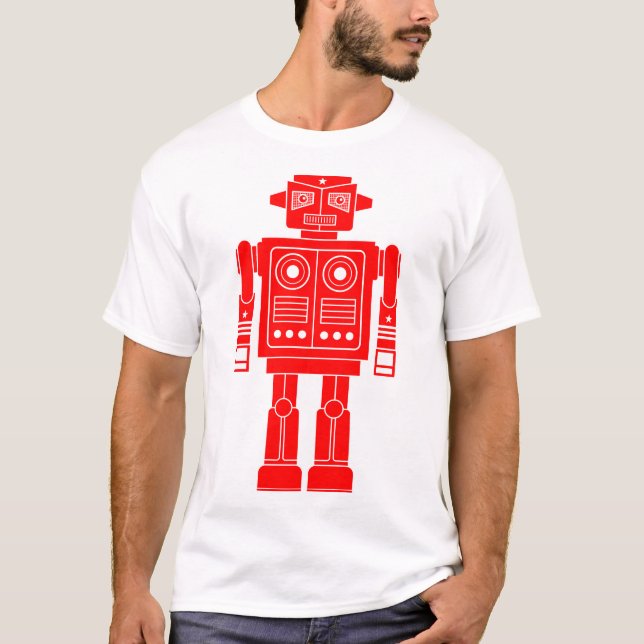 Robot 270620/010 - Red and White T-Shirt (Framsida)