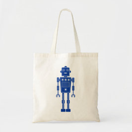 Robot 270620/011 - Flottblått och vitt Tote Bag Tygkasse