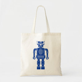 Robot 270620/04 - Flottblått och vitt Tote Bag Tygkasse