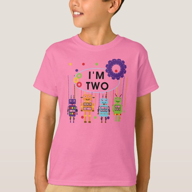 Robot 2:a födelsedag och gåvor tröja (Framsida)