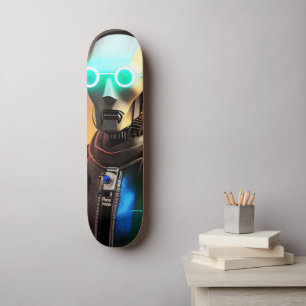 Robot 2-skateboard mini skateboard bräda 18,5 cm